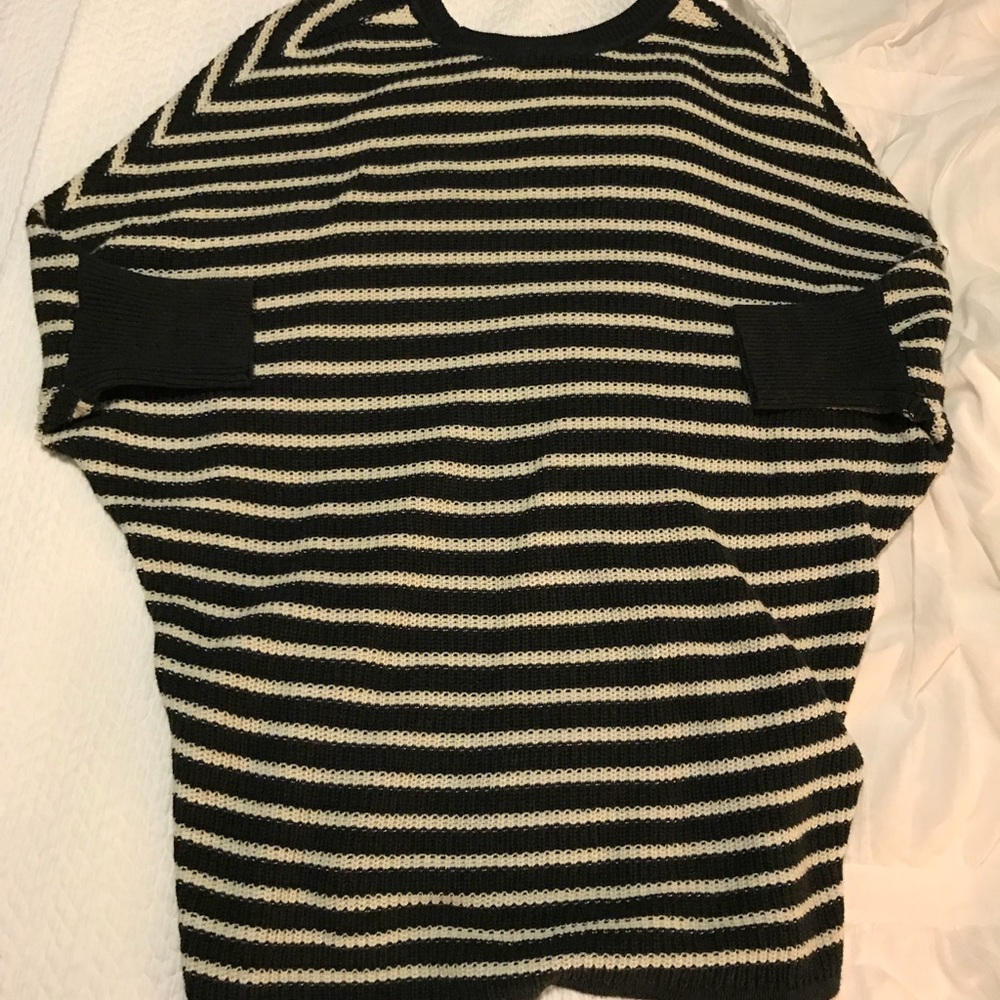 Express Striped Slouch Sweater - Picture 2 of 6